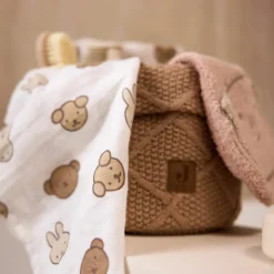 Lot de 2 maxi-langes en coton Miffy and Friends (115 x 115 cm)