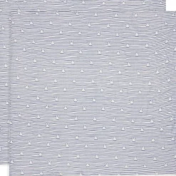 Lot de 2 maxi-langes en coton Miffy Stripe Navy (115 x 115 cm)