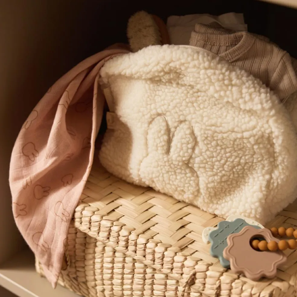 Lot de 2 maxi-langes en coton Miffy Wild Rose (115 x 115 cm)