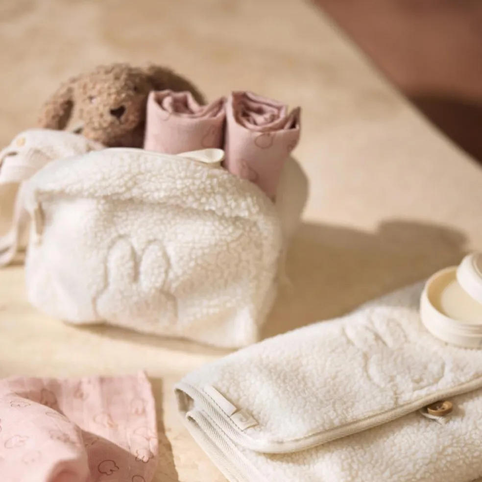 Lot de 2 maxi-langes en coton Miffy Wild Rose (115 x 115 cm)