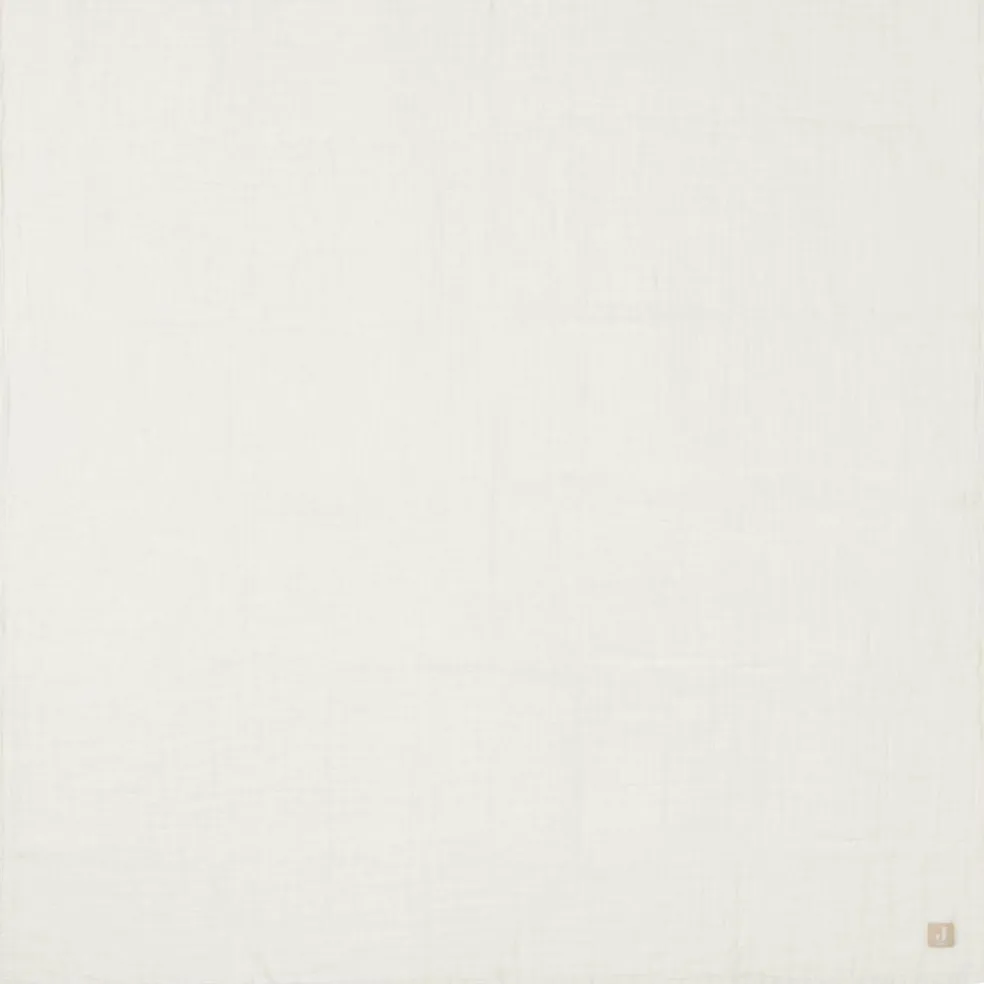 Lot de 2 maxi-langes en coton Biscuit-Ivory (115 x 115 cm)