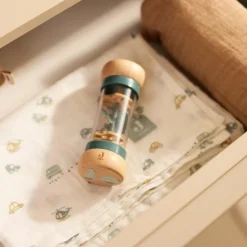 Lot de 2 maxi-langes en coton Biscuit-Ivory (115 x 115 cm)