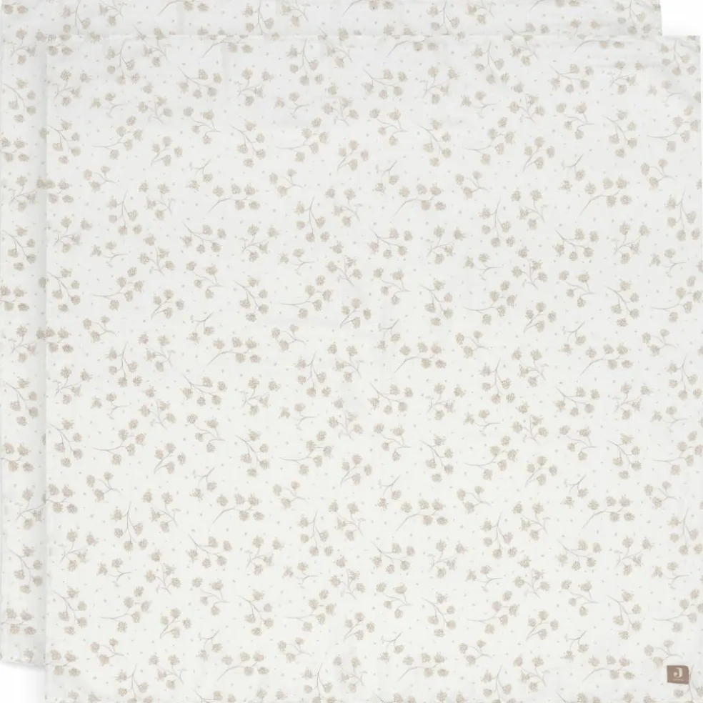 Lot de 2 maxi-langes en coton Leafy Dreams (115 x 115 cm)