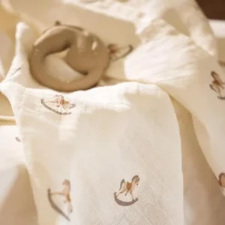 Lot de 2 maxi-langes en coton Nostalgic Ride (115 x 115 cm)