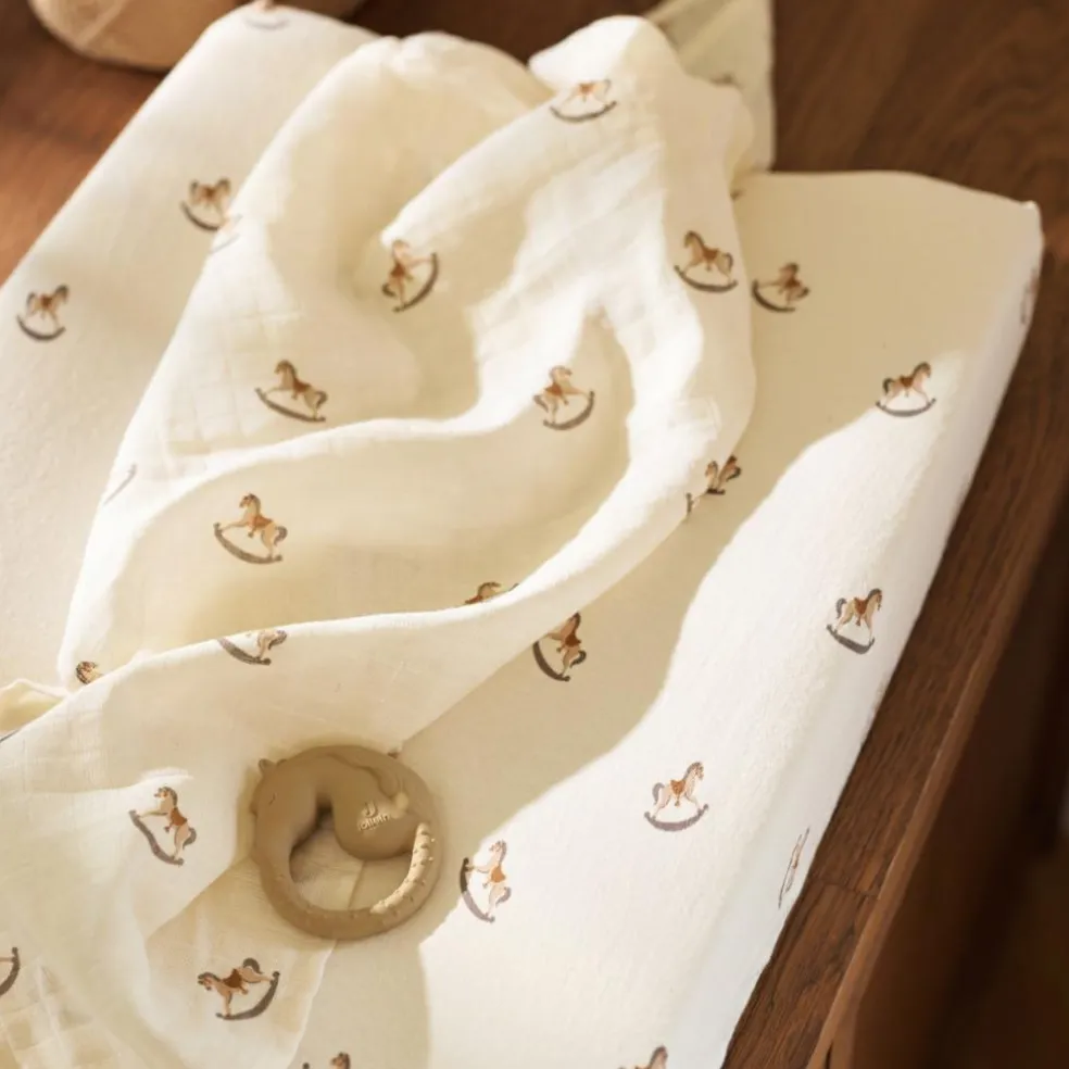 Lot de 2 maxi-langes en coton Nostalgic Ride (115 x 115 cm)