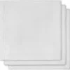 Lot de 3 mini langes blancs (31 x 31 cm)