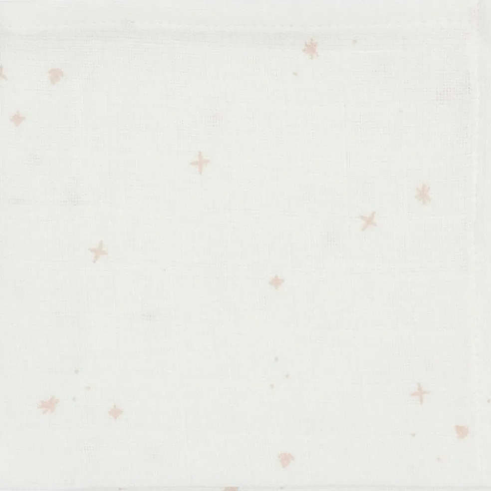 Lot de 3 mini langes en gaze de coton Wild Rose (31 x 31 cm)