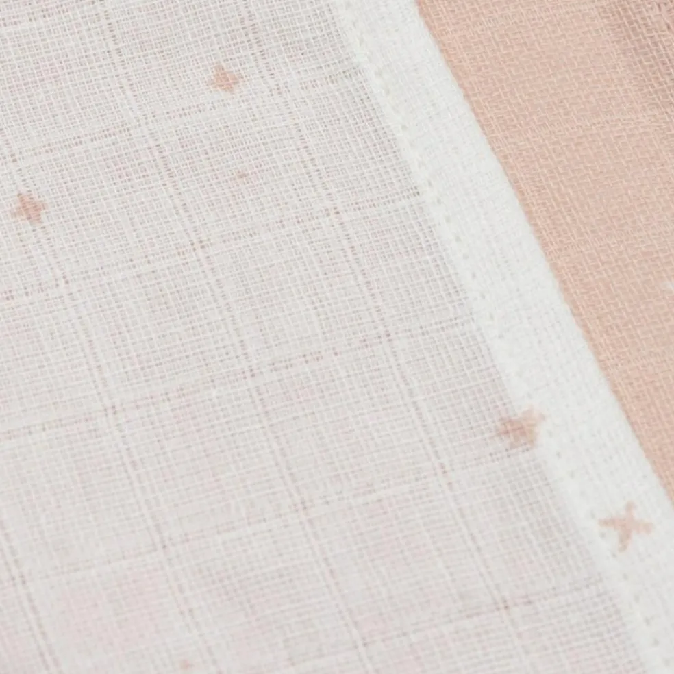 Lot de 3 mini langes en gaze de coton Wild Rose (31 x 31 cm)