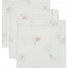 Lot de 3 mini langes en gaze de coton Lovely Birds (31 x 31 cm)