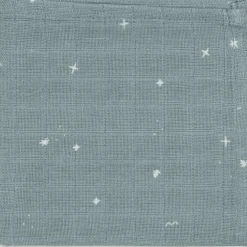 Lot de 3 mini langes en gaze de coton Sea Green (31 x 31 cm)