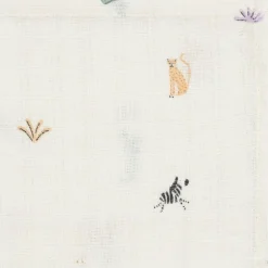 Lot de 3 mini langes en gaze de coton Jungle Jambo (31 x 31 cm)