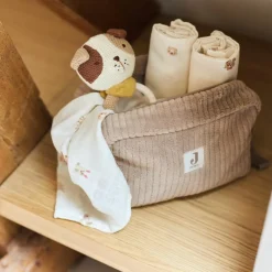 Lot de 3 mini langes en gaze de coton Animal Friends (31 x 31 cm)