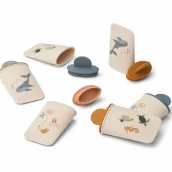 Lot de 6 minis moules à glace Malik Sea Creature