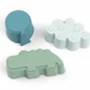 Lot de 3 moules en silicone Happy clouds Bleu