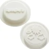 Lot de 2 opercules en silicone pour biberon nuages & amour