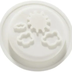 Lot de 2 opercules en silicone pour biberon nuages & amour