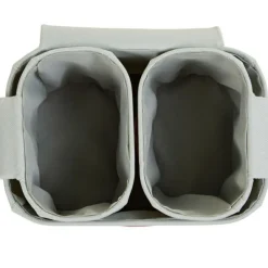 Lot de 3 paniers à suspendre table à langer Evolux gris clair