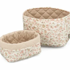 Lot de 2 paniers de rangement matelassé Augusta