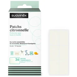 Lot de 36 patchs à la citronnelle anti-moustique