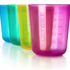 Lot de 4 petites tasses multicolores