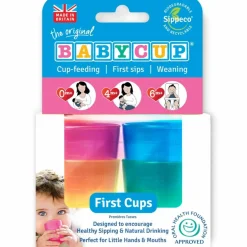 Lot de 4 petites tasses multicolores