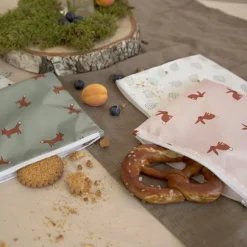 Lot de 2 Pochettes à goûter Little Forest Renard