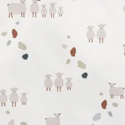 Lot de 2 pochettes à goûter Tiny Farmer pois et mouton