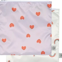 Lot de 2 pochettes pour Snack Happy Rascals Coeur