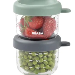 Lot de 2 portions verre 150 ml Mineral-Sage green