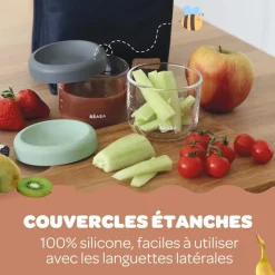 Lot de 2 portions verre 150 ml Mineral-Sage green