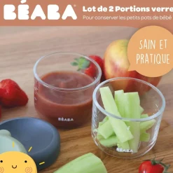 Lot de 2 portions verre 150 ml Mineral-Sage green