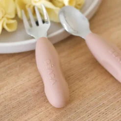 Lot de 2 précouverts inox Barbe à papa