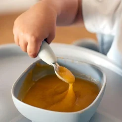 Lot de 2 pré-couverts inox gris velours