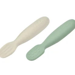 Lot de 2 pré-cuillères en silicone vert sauge