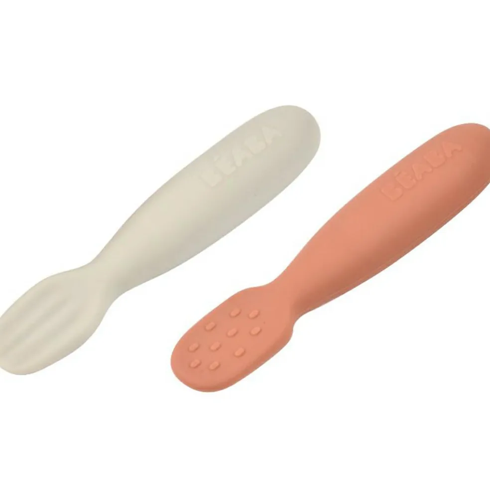 Lot de 2 pré-cuillères en silicone terracotta