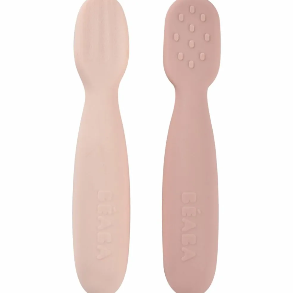 Lot de 2 précuillères en silicone Barbe à papa et Guimauve