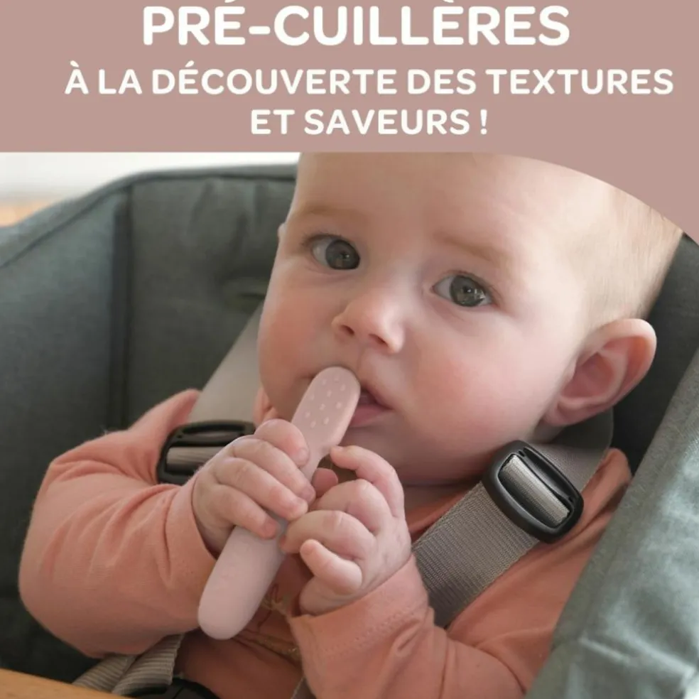 Lot de 2 précuillères en silicone Barbe à papa et Guimauve