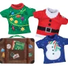 Lot de 3 pullovers Noël avec valise pour lutin farceur