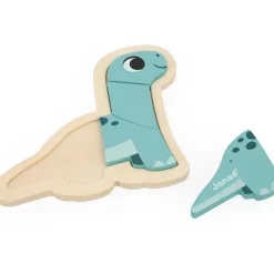 Lot de 4 puzzles évolutifs Dino (14 pièces)