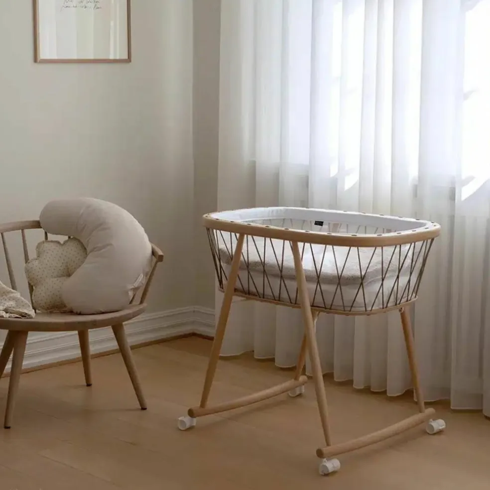 Lot de 4 roues pour berceau Kumi