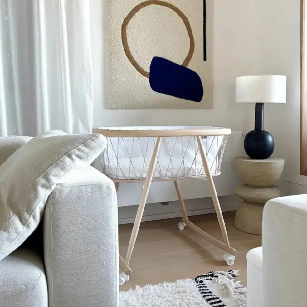 Lot de 4 roues pour berceau Kumi