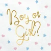 Lot de 20 serviettes Boy or Girl? (33 x 33 cm)