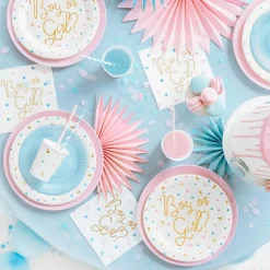 Lot de 20 serviettes Boy or Girl? (33 x 33 cm)