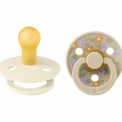 Lot de 2 sucettes en latex Colour Strawberries-Cream (6-18 mois)