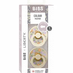 Lot de 2 sucettes en latex Colour Strawberries-Cream (6-18 mois)