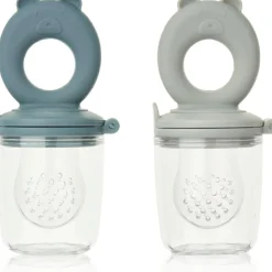 Lot de 2 sucettes grignoteuses Miranda whale blue-dove blue