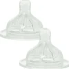 Lot de 2 tétines 3 vitesses 1er âge