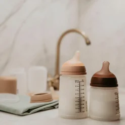 Lot de 2 tétines anti-colique pour biberon e Zerø.Zerø Débit Lent - S Light