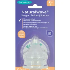 Lot de 2 tétines Natural Wave® spécial allaitement débit lent