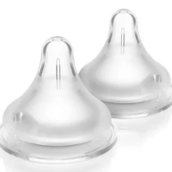 Lot de 2 tétines Natural Wave® spécial allaitement débit rapide